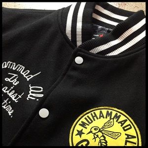 Muhammad Ali G. O. A. T.  Mens Melton Jacket